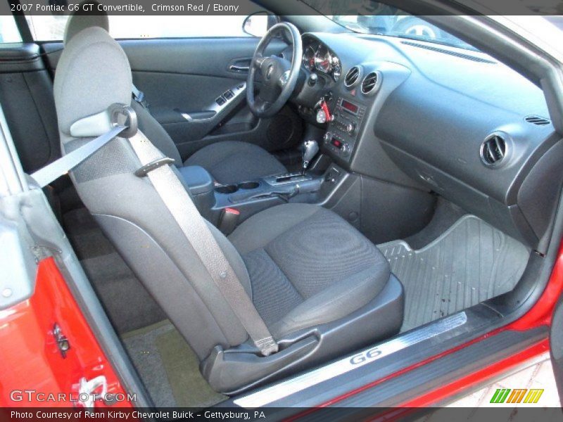  2007 G6 GT Convertible Ebony Interior