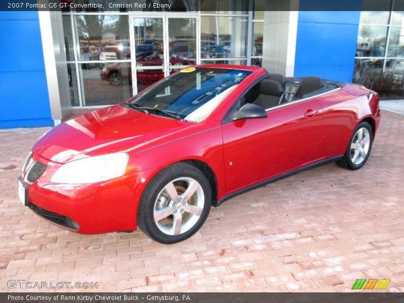 Crimson Red / Ebony 2007 Pontiac G6 GT Convertible