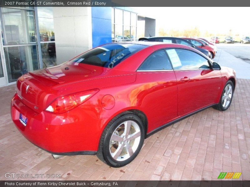 Crimson Red / Ebony 2007 Pontiac G6 GT Convertible