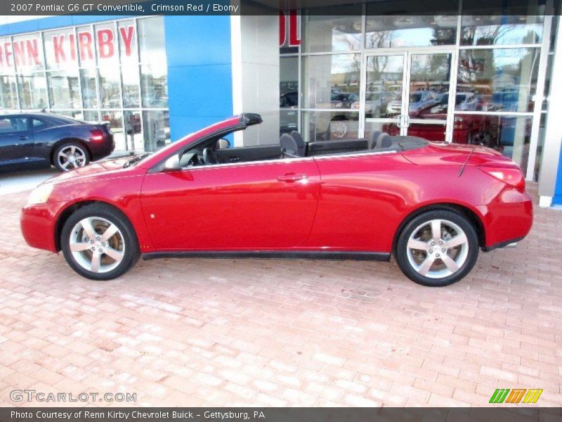 Crimson Red / Ebony 2007 Pontiac G6 GT Convertible