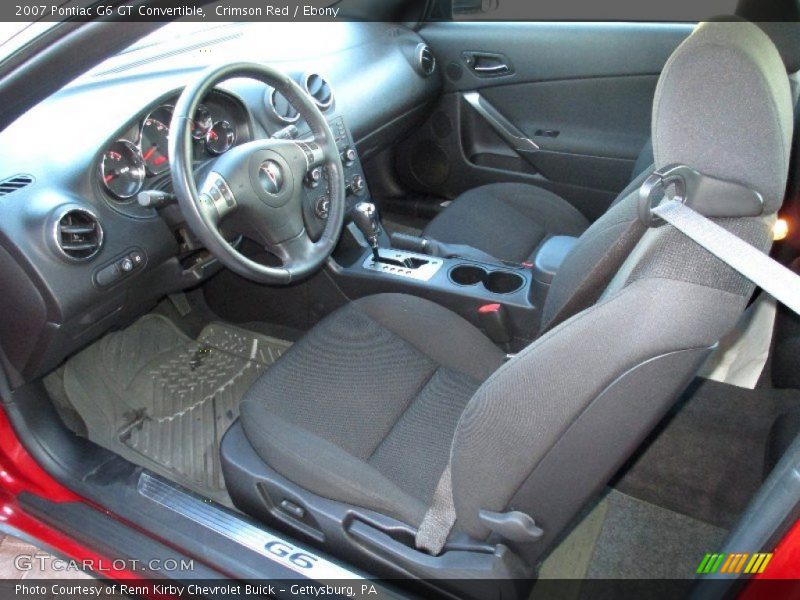  2007 G6 GT Convertible Ebony Interior