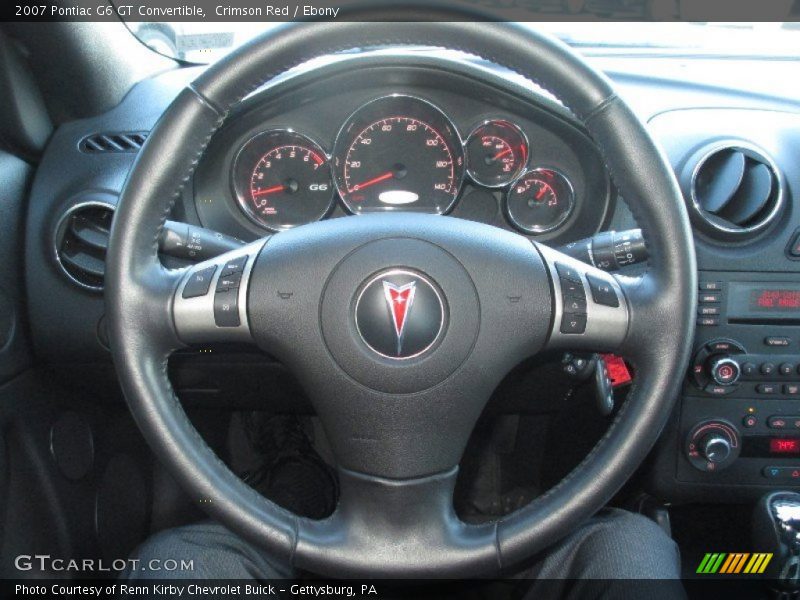 Crimson Red / Ebony 2007 Pontiac G6 GT Convertible