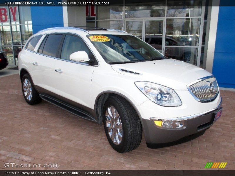 White Opal / Cashmere/Cocoa 2010 Buick Enclave CXL AWD