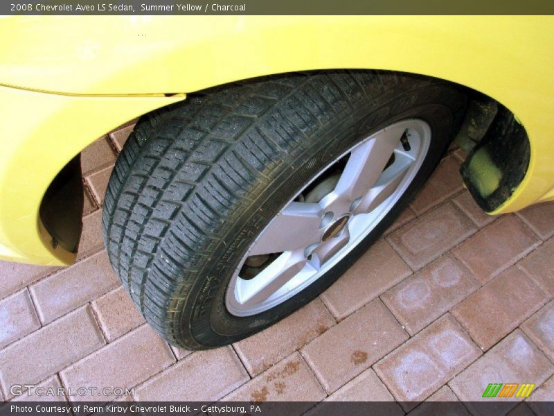 Summer Yellow / Charcoal 2008 Chevrolet Aveo LS Sedan