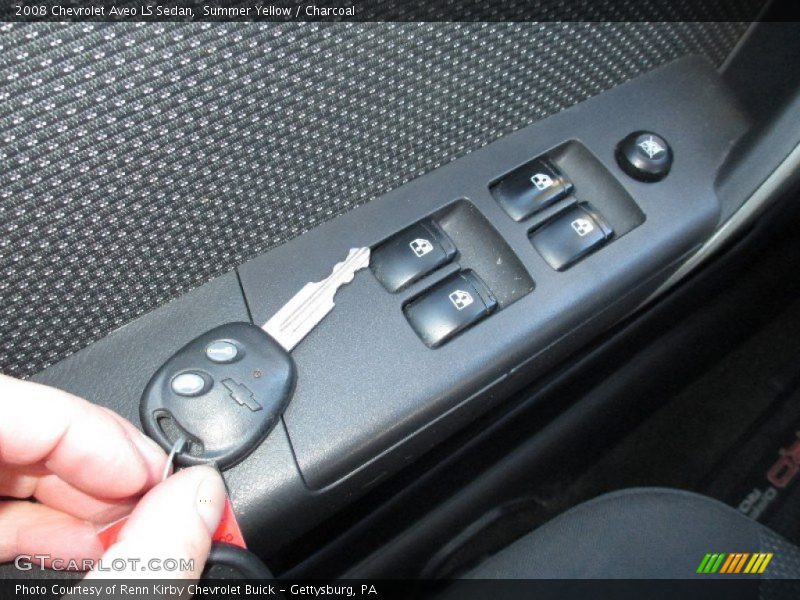 Summer Yellow / Charcoal 2008 Chevrolet Aveo LS Sedan