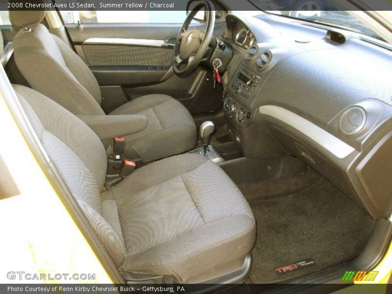 Summer Yellow / Charcoal 2008 Chevrolet Aveo LS Sedan