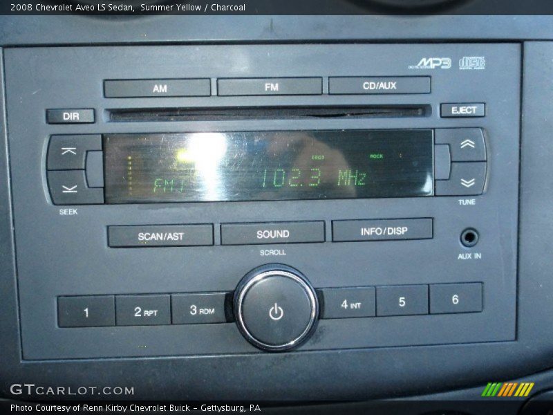 Summer Yellow / Charcoal 2008 Chevrolet Aveo LS Sedan