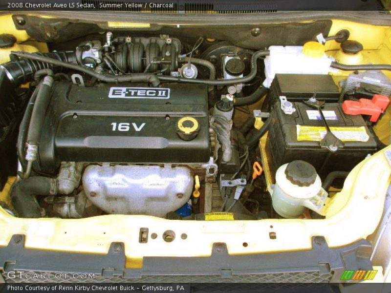  2008 Aveo LS Sedan Engine - 1.6L DOHC 16 Valve 4 Cylinder