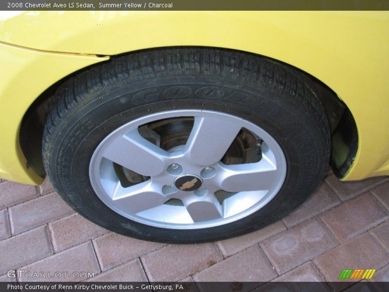 Summer Yellow / Charcoal 2008 Chevrolet Aveo LS Sedan