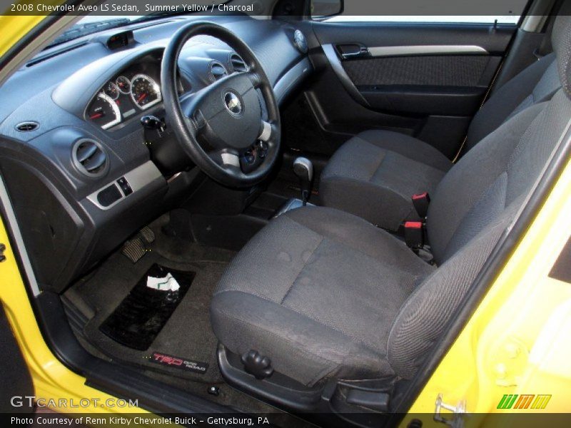  2008 Aveo LS Sedan Charcoal Interior