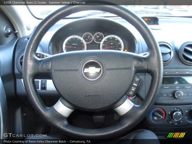 Summer Yellow / Charcoal 2008 Chevrolet Aveo LS Sedan