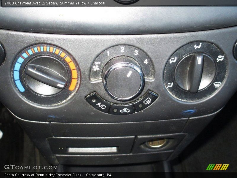 Summer Yellow / Charcoal 2008 Chevrolet Aveo LS Sedan