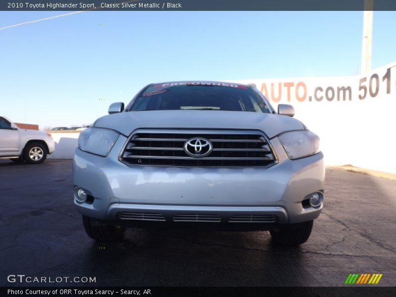 Classic Silver Metallic / Black 2010 Toyota Highlander Sport