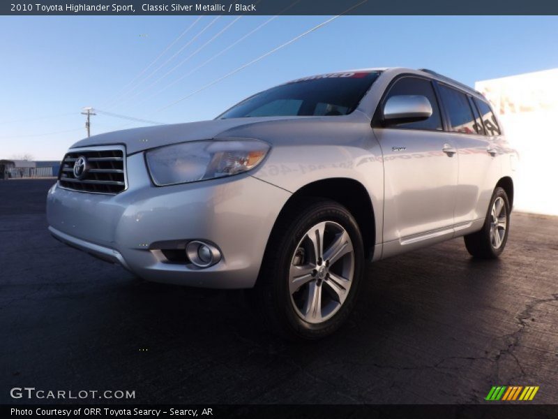 Classic Silver Metallic / Black 2010 Toyota Highlander Sport