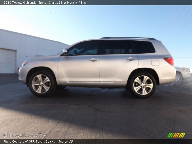 Classic Silver Metallic / Black 2010 Toyota Highlander Sport