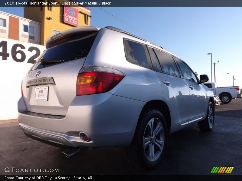 Classic Silver Metallic / Black 2010 Toyota Highlander Sport