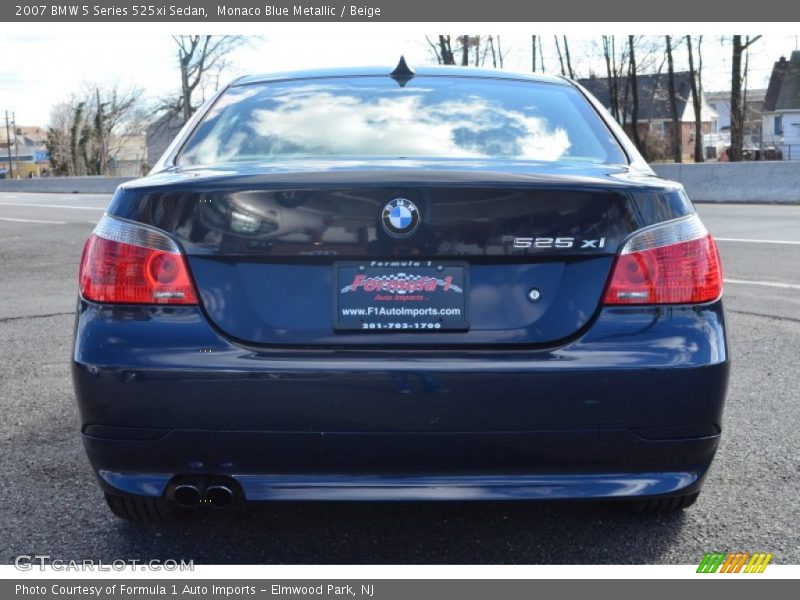 Monaco Blue Metallic / Beige 2007 BMW 5 Series 525xi Sedan