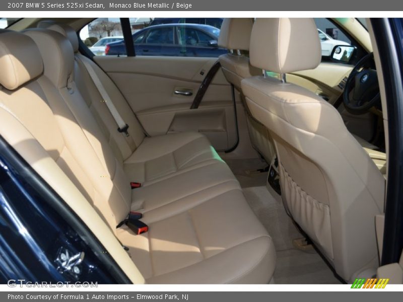 Monaco Blue Metallic / Beige 2007 BMW 5 Series 525xi Sedan