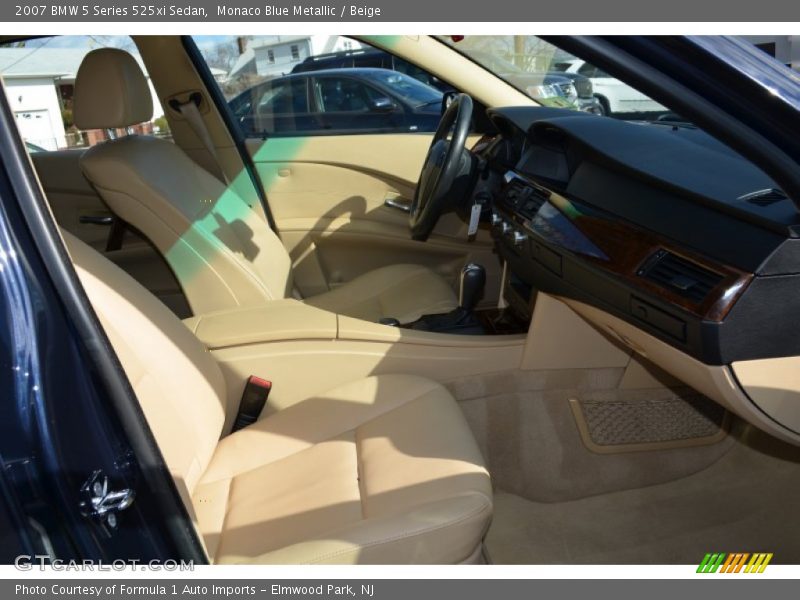 Monaco Blue Metallic / Beige 2007 BMW 5 Series 525xi Sedan