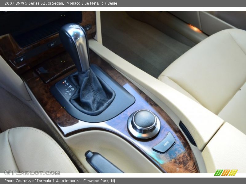 Monaco Blue Metallic / Beige 2007 BMW 5 Series 525xi Sedan