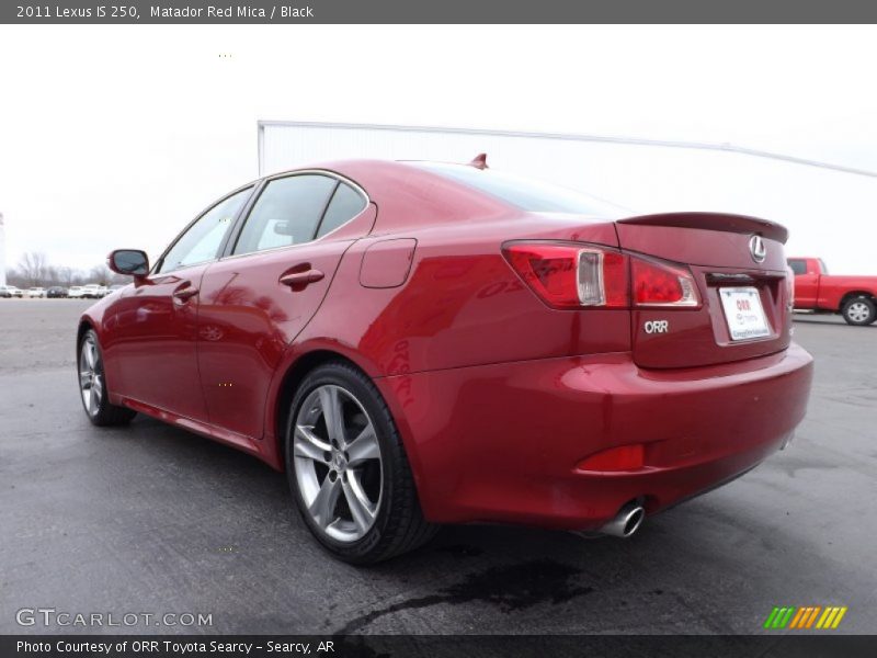 Matador Red Mica / Black 2011 Lexus IS 250