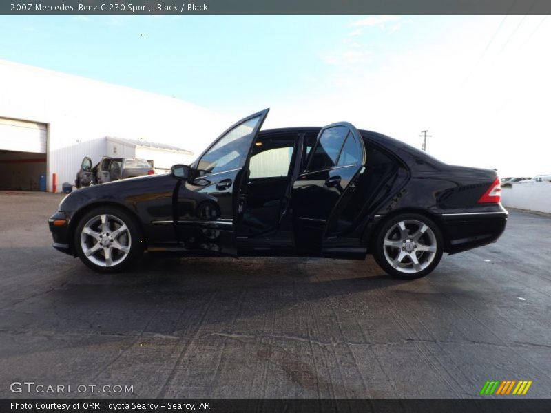 Black / Black 2007 Mercedes-Benz C 230 Sport