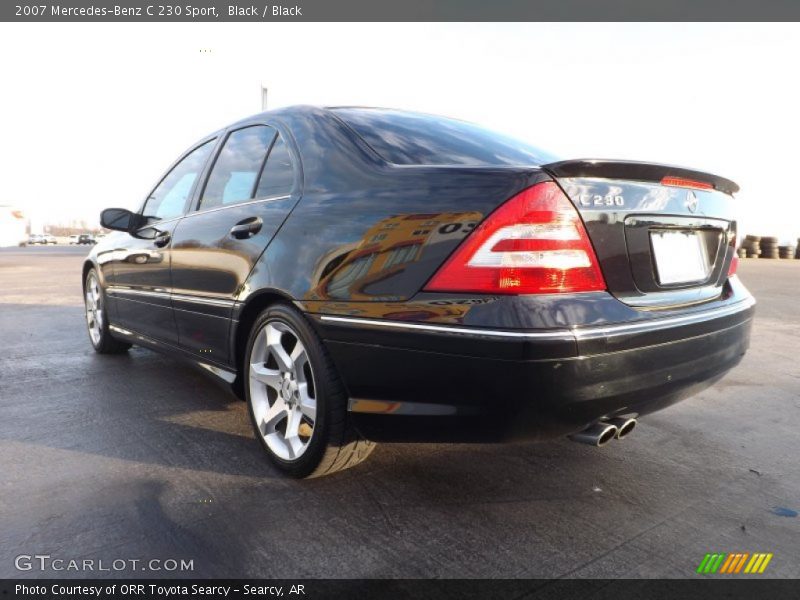 Black / Black 2007 Mercedes-Benz C 230 Sport