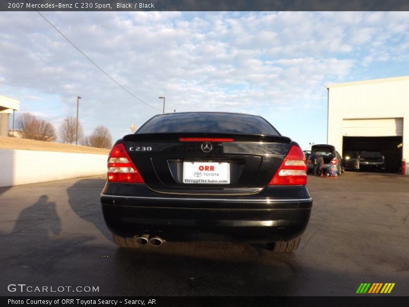 Black / Black 2007 Mercedes-Benz C 230 Sport