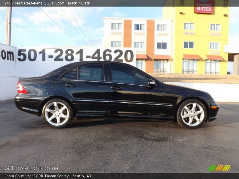 Black / Black 2007 Mercedes-Benz C 230 Sport