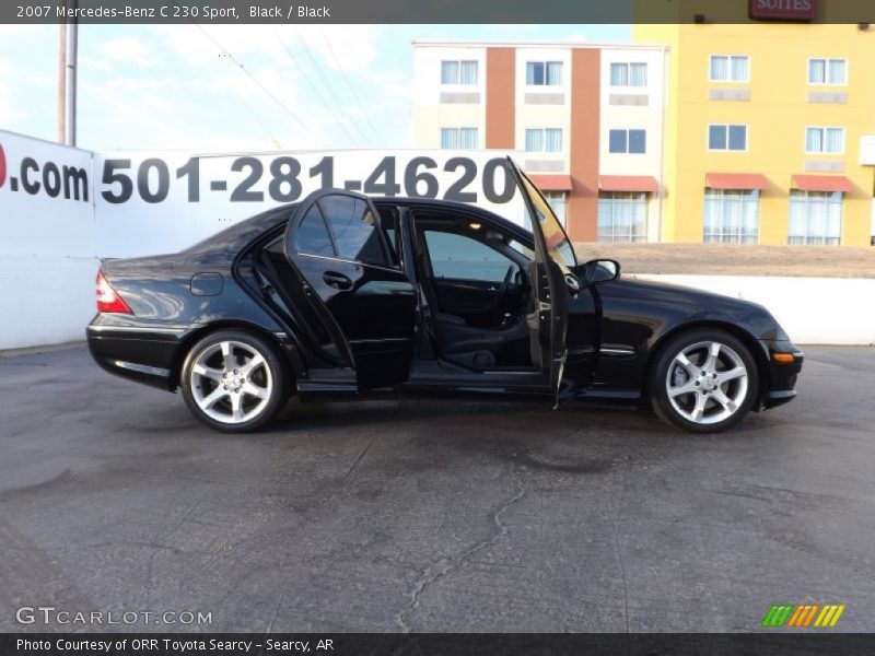 Black / Black 2007 Mercedes-Benz C 230 Sport