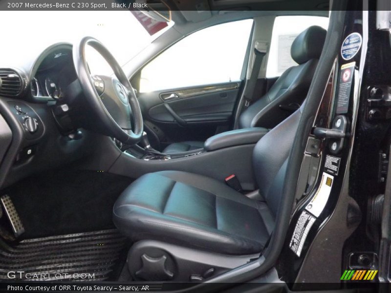 Black / Black 2007 Mercedes-Benz C 230 Sport