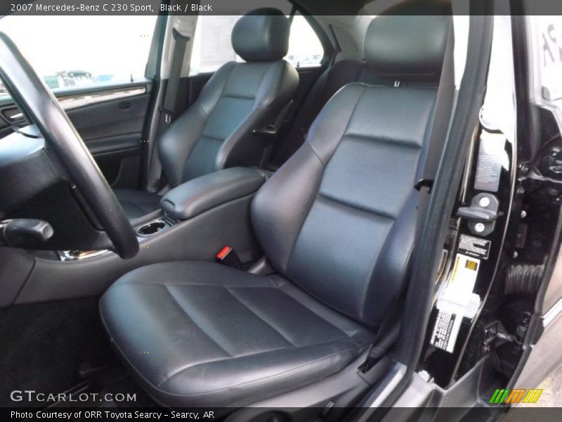 Black / Black 2007 Mercedes-Benz C 230 Sport