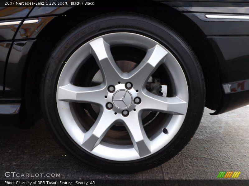 Black / Black 2007 Mercedes-Benz C 230 Sport