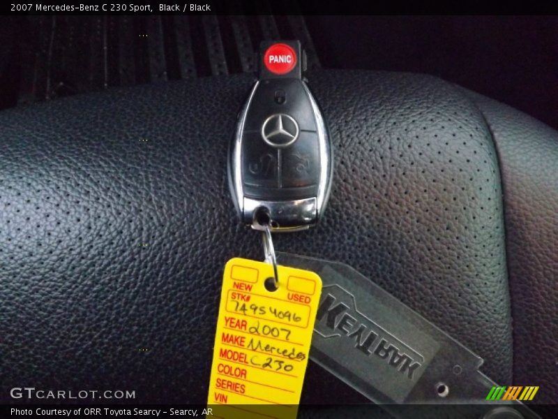 Black / Black 2007 Mercedes-Benz C 230 Sport