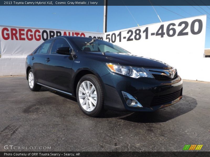 Cosmic Gray Metallic / Ivory 2013 Toyota Camry Hybrid XLE