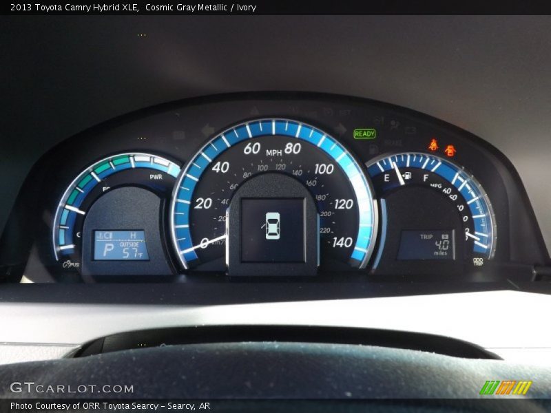 Cosmic Gray Metallic / Ivory 2013 Toyota Camry Hybrid XLE