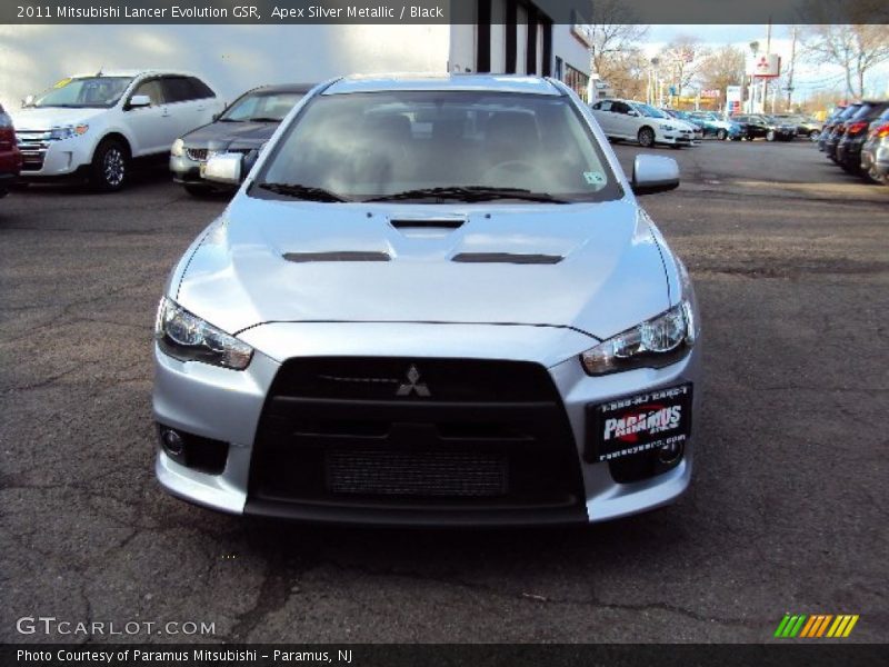 Apex Silver Metallic / Black 2011 Mitsubishi Lancer Evolution GSR