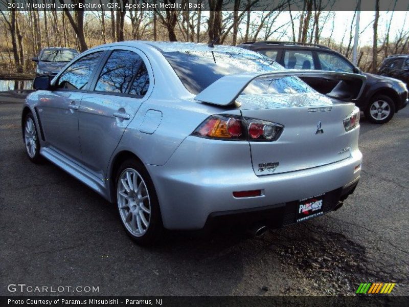 Apex Silver Metallic / Black 2011 Mitsubishi Lancer Evolution GSR