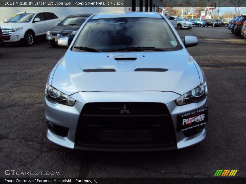 Apex Silver Metallic / Black 2011 Mitsubishi Lancer Evolution GSR
