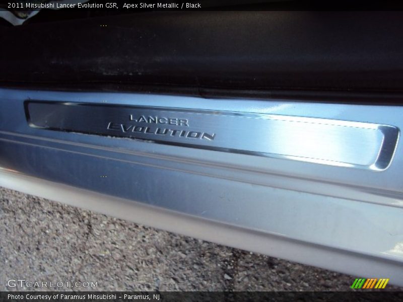Apex Silver Metallic / Black 2011 Mitsubishi Lancer Evolution GSR