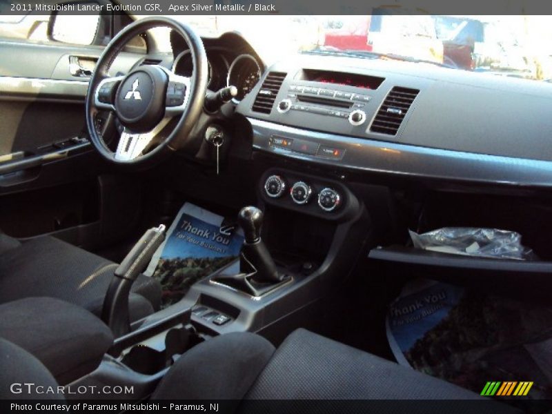 Apex Silver Metallic / Black 2011 Mitsubishi Lancer Evolution GSR