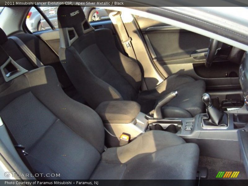 Apex Silver Metallic / Black 2011 Mitsubishi Lancer Evolution GSR