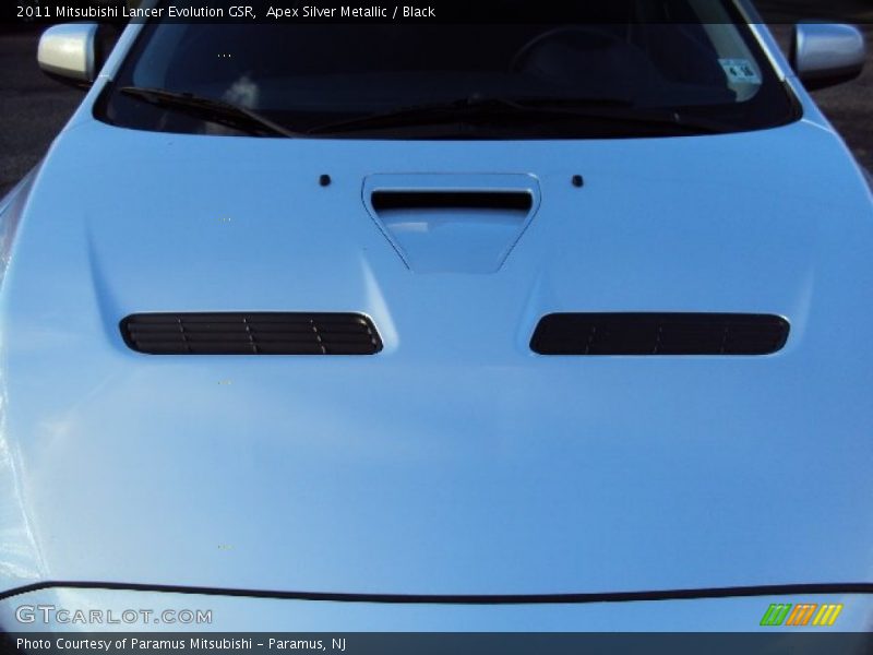 Apex Silver Metallic / Black 2011 Mitsubishi Lancer Evolution GSR