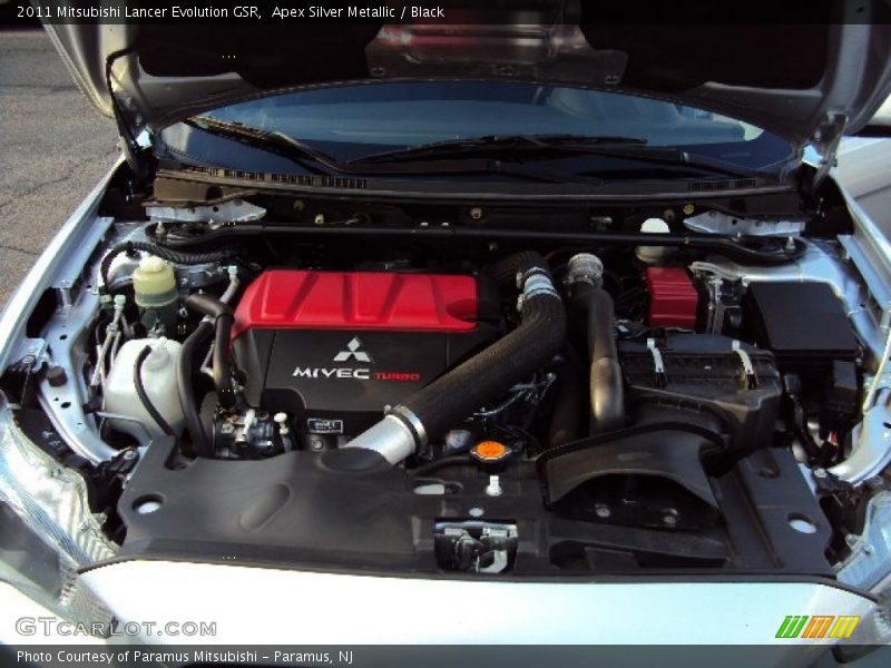 Apex Silver Metallic / Black 2011 Mitsubishi Lancer Evolution GSR
