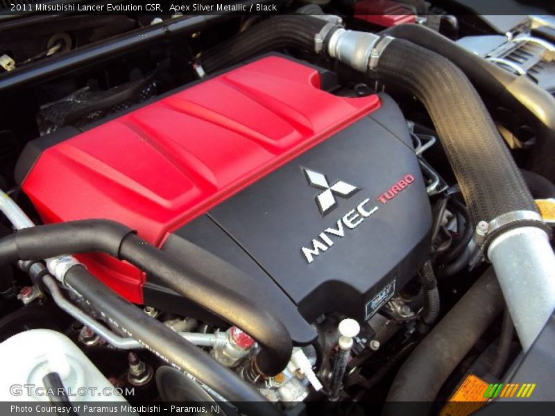 Apex Silver Metallic / Black 2011 Mitsubishi Lancer Evolution GSR