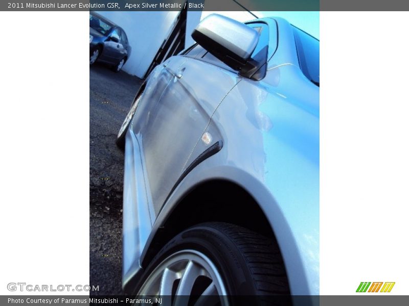 Apex Silver Metallic / Black 2011 Mitsubishi Lancer Evolution GSR