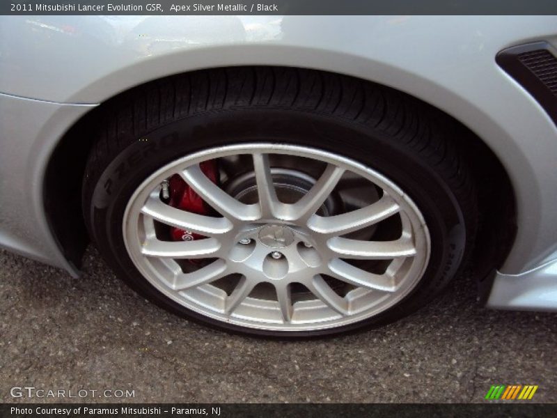 Apex Silver Metallic / Black 2011 Mitsubishi Lancer Evolution GSR