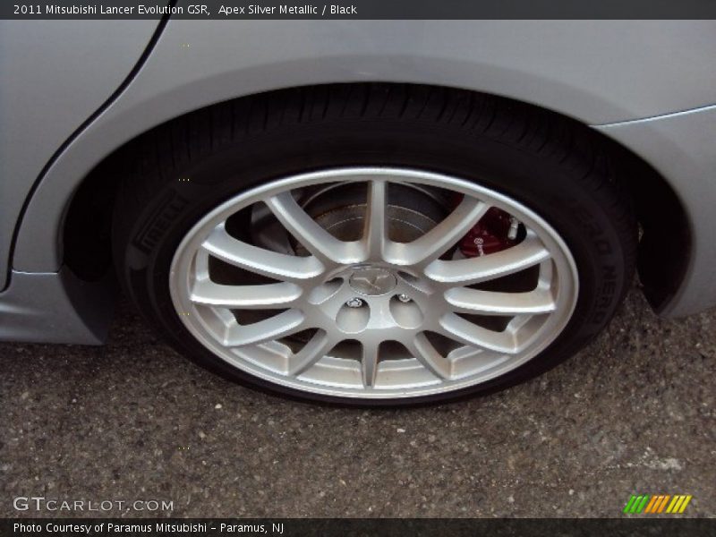 Apex Silver Metallic / Black 2011 Mitsubishi Lancer Evolution GSR