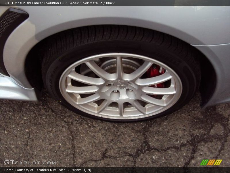 Apex Silver Metallic / Black 2011 Mitsubishi Lancer Evolution GSR