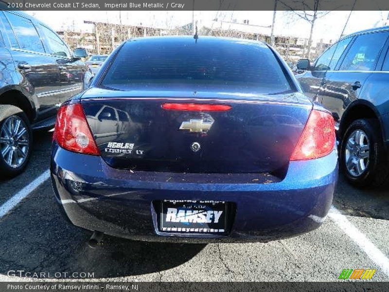 Imperial Blue Metallic / Gray 2010 Chevrolet Cobalt LT Sedan